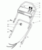 Toro 16299C - Lawnmower, 1988 (8000001-8999999) Listas de piezas de repuesto y dibujos HANDLE ASSEMBLY