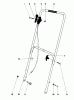 Toro 16350 - Lawnmower, 1980 (0000001-0999999) Listas de piezas de repuesto y dibujos HANDLE ASSEMBLY