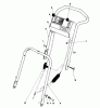 Toro 16380 - Whirlwind II Lawnmower, 1980 (0000001-0999999) Listas de piezas de repuesto y dibujos HANDLE ASSEMBLY
