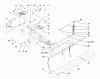Toro 79252 - 48" Snow Blade, 260 Series Lawn and Garden Tractors, 1997 (7900001-7999999) Listas de piezas de repuesto y dibujos SNOW BLADE AND FRONT MOUNTING HITCH