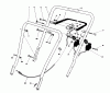 Toro 16401 - Side Discharge Mower, 1992 (2000001-2999999) Listas de piezas de repuesto y dibujos HANDLE ASSEMBLY