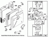 Toro 16402 - Lawnmower, 1991 (1000001-1999999) Listas de piezas de repuesto y dibujos ENGINE BRIGGS & STRATTON MODEL 122707-3187-01 #3