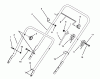 Toro 16411 - Lawnmower, 1993 (3900001-3999999) Listas de piezas de repuesto y dibujos HANDLE ASSEMBLY