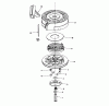 Toro 16575C - Lawnmower, 1988 (8000001-8999999) Listas de piezas de repuesto y dibujos REWIND STARTER NO. 590621