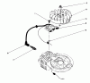 Toro 16585 - Lawnmower, 1987 (7000001-7999999) Listas de piezas de repuesto y dibujos FLYWHEEL & MAGNETO ASSEMBLY (MODEL NO. 47PF5 & 47PG6)