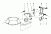 Toro 16585 - Lawnmower, 1991 (1000001-1999999) Listas de piezas de repuesto y dibujos BRAKE ASSEMBLY