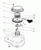 Toro 16585C - Lawnmower, 1988 (8000001-8999999) Listas de piezas de repuesto y dibujos RECOIL ASSEMBLY (MODEL NO. 47PH7)