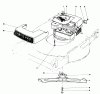 Toro 16711 - Lawnmower, 1977 (7000001-7999999) Listas de piezas de repuesto y dibujos ENGINE ASSEMBLY