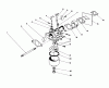 Toro 16785 - Lawnmower, 1988 (8000001-8007011) Listas de piezas de repuesto y dibujos CARBURETOR ASSEMBLY (MODEL NO. 47PH7)
