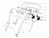 Toro 16785 - Lawnmower, 1990 (0000001-0999999) Listas de piezas de repuesto y dibujos HANDLE ASSEMBLY