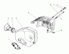 Toro 16785 - Lawnmower, 1990 (0000001-0999999) Listas de piezas de repuesto y dibujos MUFFLER ASSEMBLY (MODEL NO. 47PK9)