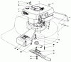 Toro 16870 - Lawnmower, 1980 (0000001-0999999) Listas de piezas de repuesto y dibujos ENGINE ASSEMBLY-MODEL 16870