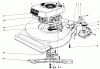 Toro 16880 - Lawnmower, 1980 (0000001-0999999) Listas de piezas de repuesto y dibujos ENGINE ASSEMBLY (MODEL NO. 16890)