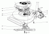 Toro 16930 - Lawnmower, 1980 (0000001-0999999) Listas de piezas de repuesto y dibujos ENGINE ASSEMBLY (MODEL NO. 16940)