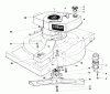 Toro 18010 - Lawnmower, 1981 (1000001-1999999) Listas de piezas de repuesto y dibujos ENGINE ASSEMBLY (MODEL 18010)