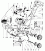 Toro 18212 - Whirlwind Lawnmower, 1968 (8000001-8999999) Listas de piezas de repuesto y dibujos 19" FLNGERTIP START MAIN FRAME PARTS LIST