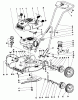 Toro 18213 - Whirlwind Lawnmower, 1968 (8000001-8999999) Listas de piezas de repuesto y dibujos 19" FINGERTIP START MAIN FRAME PARTS LIST