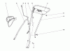 Toro 19500 - Whirlwind Lawnmower, 1971 (1000001-1999999) Listas de piezas de repuesto y dibujos HANDLE ASSEMBLY MODEL NO. 19367