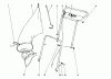Toro 20600 - Lawnmower, 1971 (1000001-1999999) Listas de piezas de repuesto y dibujos HANDLE ASSEMBLY MODEL NOS. 18400 & 19500