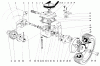 Toro 21172 - Guardian Lawnmower, 1971 (1000001-1999999) Listas de piezas de repuesto y dibujos GEAR BOX ASSEMBLY MODEL NO. 21172