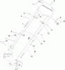 Toro 20001 - 22" Recycler Lawnmower, 2004 (240000001-240999999) Listas de piezas de repuesto y dibujos BAIL AND HANDLE ASSEMBLY