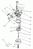 Toro 20001 - 22" Recycler Lawnmower, 2004 (240000001-240999999) Listas de piezas de repuesto y dibujos CARBURETOR ASSEMBLY NO. 640303 TECUMSEH LV195EA-362003B