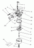 Toro 20009 - 22" Recycler Lawnmower, 2003 (230000001-230999999) Listas de piezas de repuesto y dibujos CARBURETOR ASSEMBLY NO. 640303 TECUMSEH MODEL NO. LEV120-362003A