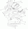 Toro 20010 (R-21P) - Recycler Mower, R-21P, 2001 (210000001-210999999) Listas de piezas de repuesto y dibujos ENGINE AND BLADE ASSEMBLY