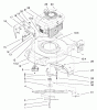 Toro 20011 (R-21OS) - Recycler Mower, R-21OS, 2001 (210000001-210999999) Listas de piezas de repuesto y dibujos ENGINE ASSEMBLY