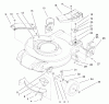 Toro 20011 (R-21OS) - Recycler Mower, R-21OS, 2001 (210000001-210999999) Listas de piezas de repuesto y dibujos HOUSING & HANDLE BRACKET ASSEMBLY
