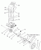Toro 20016 - 22" Recycler Lawnmower, 2002 (220000001-220300000) Listas de piezas de repuesto y dibujos FRONT AXLE AND TRANSMISSION ASSEMBLY