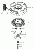 Toro 20016 - 22" Recycler Lawnmower, 2002 (220000001-220300000) Listas de piezas de repuesto y dibujos RECOIL STARTER ASSEMBLY NO. 590702 (OPTIONAL) TECUMSEH MODEL LEV120361560B
