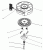 Toro 20016 - 22" Recycler Lawnmower, 2003 (230000001-230999999) Listas de piezas de repuesto y dibujos RECOIL STARTER ASSEMBLY NO. 590702 (OPTIONAL) TECUMSEH MODEL NO. LEV120-362003A