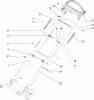 Toro 20013 - 22" Recycler Lawnmower, 2003 (230000001-230999999) Listas de piezas de repuesto y dibujos HANDLE ASSEMLY