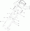 Toro 20013 - 22" Recycler Lawnmower, 2006 (260000001-260999999) Listas de piezas de repuesto y dibujos HANDLE ASSEMBLY