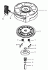 Toro 20018 - 22" Recycler Lawnmower, 2002 (220000001-220300000) Listas de piezas de repuesto y dibujos RECOIL STARTER ASSEMBLY NO. 590702 (OPTIONAL) TECUMSEH MODEL LEV120361561B