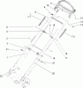 Toro 20018 - 22" Recycler Lawnmower, 2003 (230000001-230999999) Listas de piezas de repuesto y dibujos HANDLE ASSEMBLY