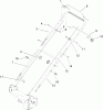 Toro 20016 - 22" Recycler Lawnmower, 2004 (240000001-240999999) Listas de piezas de repuesto y dibujos 2 BAIL HP HANDLE ASSEMBLY