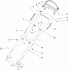 Toro 20017 - 22" Recycler Lawnmower, 2006 (260000001-260999999) Listas de piezas de repuesto y dibujos HANDLE ASSEMBLY