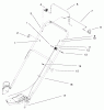Toro 20020 (R-21S1) - Recycler Mower, R-21S1, 2001 (210000001-210999999) Listas de piezas de repuesto y dibujos HANDLE ASSEMBLY