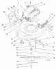 Toro 20022 (R-21S) - Recycler Mower, R-21S, 2000 (200000001-200999999) Listas de piezas de repuesto y dibujos ENGINE & BLADE ASSEMBLY