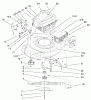 Toro 20022 (R-21S) - Recycler Mower, R-21S, 2001 (210000001-210999999) Listas de piezas de repuesto y dibujos QUANTUM ENGINE ASSEMBLY