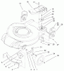 Toro 20025 - Recycler Mower, 2001 (210000001-210999999) Listas de piezas de repuesto y dibujos HOUSING & BRACKET ASSEMBLY