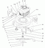 Toro 20027 (R-21OSB) - Recycler Mower, R-21OSB, 2001 (210000001-210999999) Listas de piezas de repuesto y dibujos ENGINE ASSEMBLY