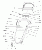Toro 20027 (R-21OSB) - Recycler Mower, R-21OSB, 2001 (210000001-210999999) Listas de piezas de repuesto y dibujos HANDLE ASSEMBLY