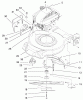 Toro 20028 - Recycler Mower, 1999 (9900001-9999999) Listas de piezas de repuesto y dibujos ENGINE & BLADE ASSEMBLY