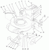 Toro 20028 - Recycler Mower, 2000 (200000001-200999999) Listas de piezas de repuesto y dibujos HOUSING, HANDLE BRACKETS, & WHEEL ASSEMBLY