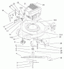 Toro 20028 - Recycler Mower, 2001 (210000001-210999999) Listas de piezas de repuesto y dibujos ENGINE ASSEMBLY