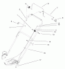 Toro 20028 - Recycler Mower, 2001 (210000001-210999999) Listas de piezas de repuesto y dibujos HANDLE ASSEMBLY