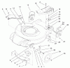 Toro 20028 - Recycler Mower, 2001 (210000001-210999999) Listas de piezas de repuesto y dibujos HOUSING & HANDLE BRACKET ASSEMBLY